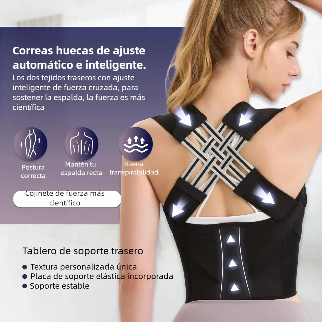 Combo: 2 Correctores de Postura CoreFix +2 Masajeadores Cervical de Regalo: "Siente la diferencia: postura firme, cuerpo sin tensión."